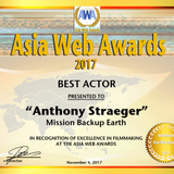 BEST ACTOR Anthony Straeger Asia Web Awards