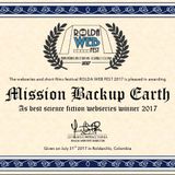 Certificate MBE Best Scifi at Rolda Webfest 2017 2
